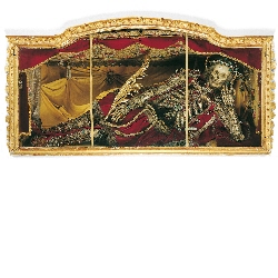 Corps saint de Félix dans une châsse, saint des catacombes